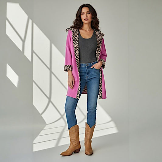 JOCELYN ANIMAL PRINT LINING JACKET