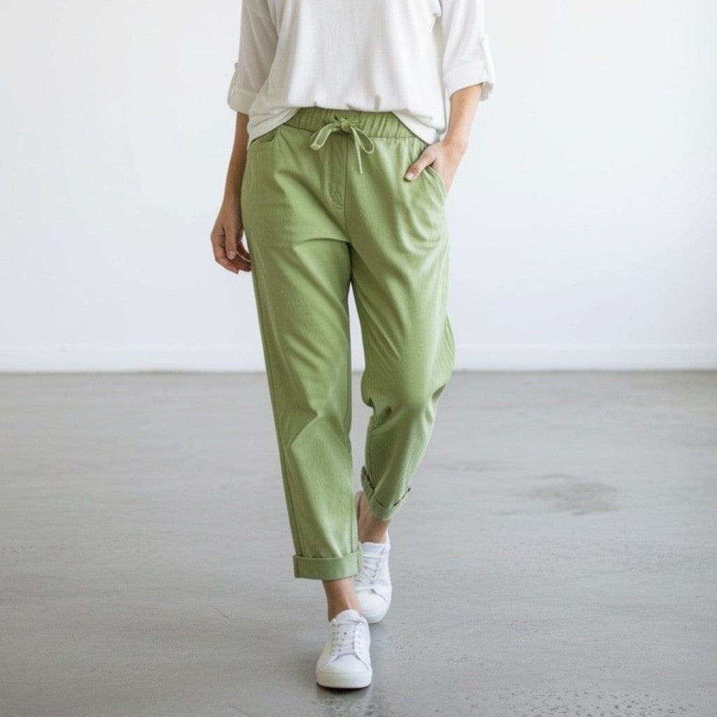 ALBA REGULAR COTTON ELASTANE PANTS