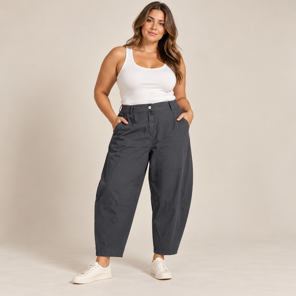 KATELYN CURVE BARREL PANTS