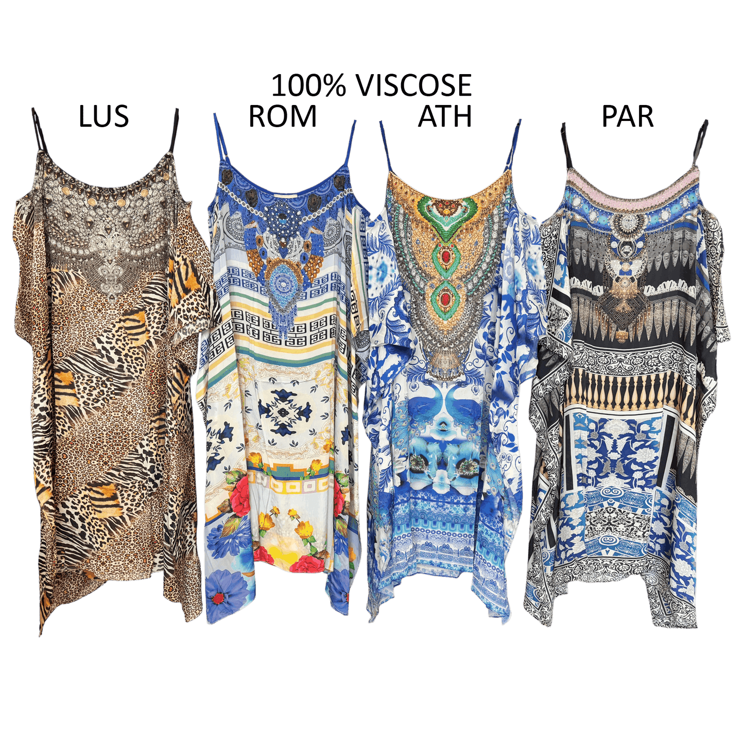 MEDIUM GEORGETTE OPEN SHOULDER KAFTAN