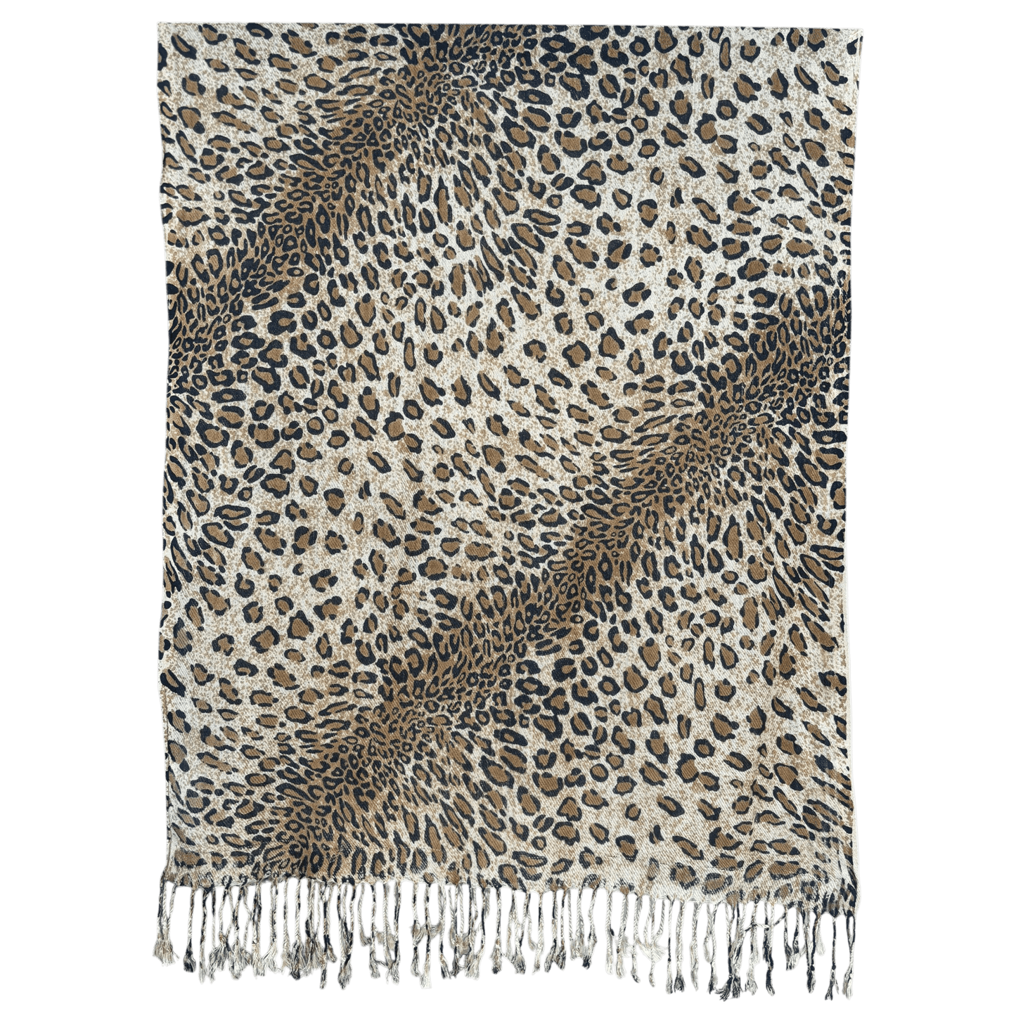 RYLEE SILK BLEND CHEETAH PRINT SCARF 1.8M X 72CM