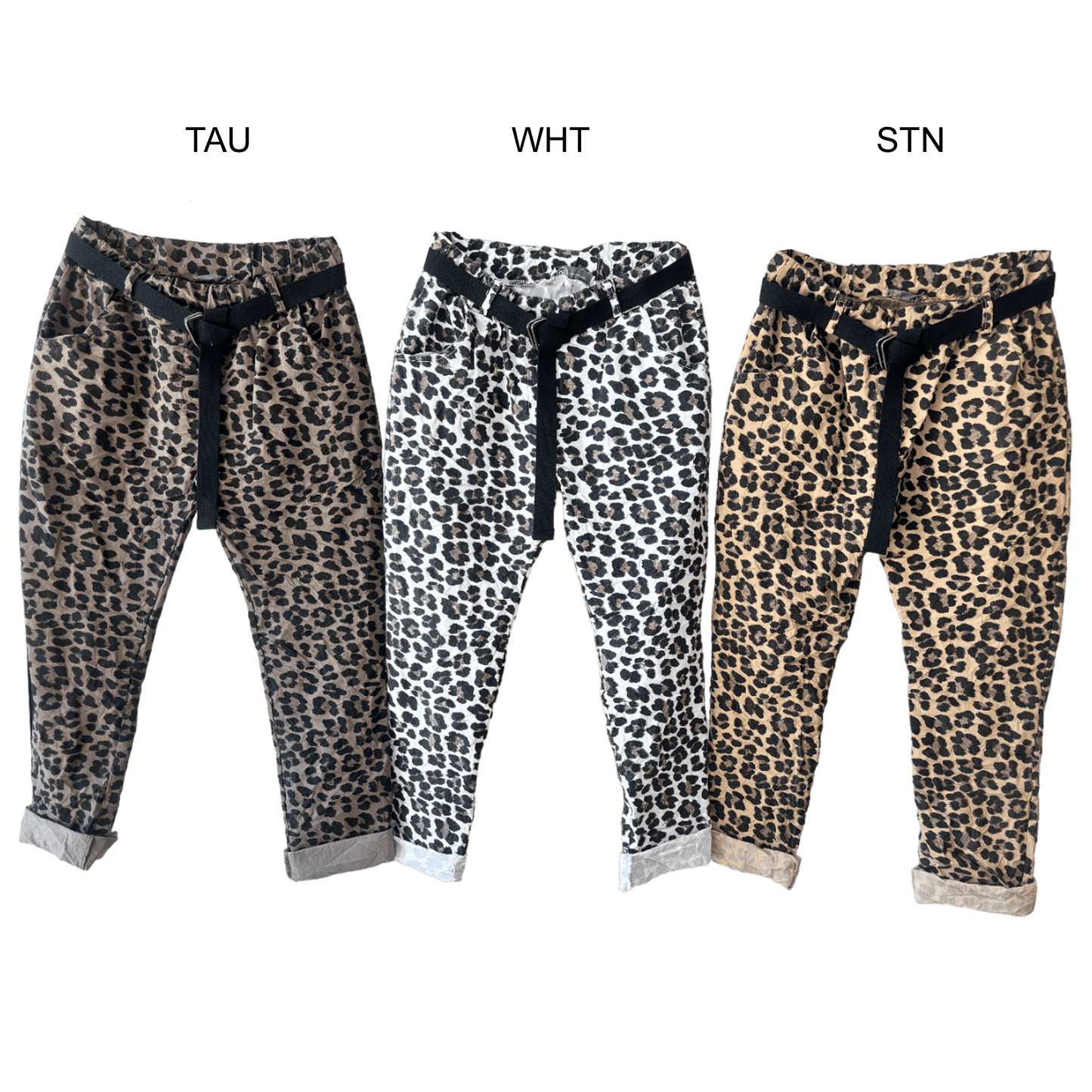 PETRA COTTON ELASTANE CHEETAH PANTS