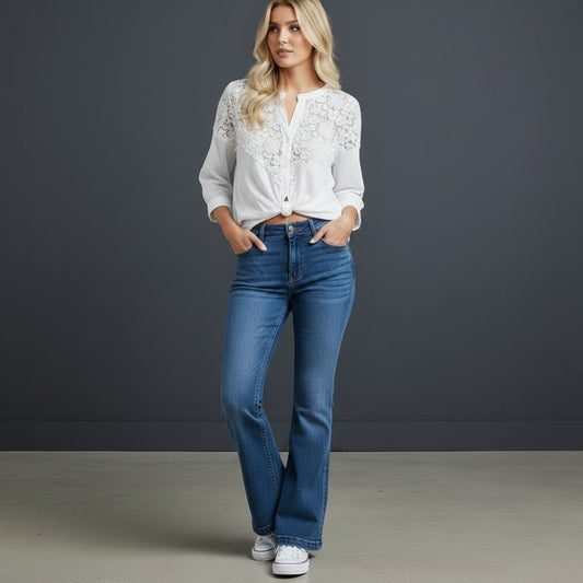 LEONORA COTTON EMB SHIRT