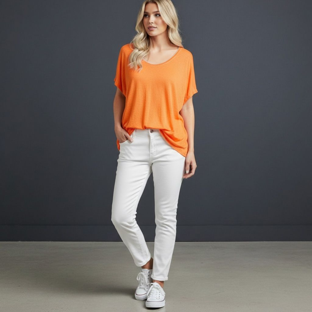 MARJORIE VISCOSE BLEND TOP