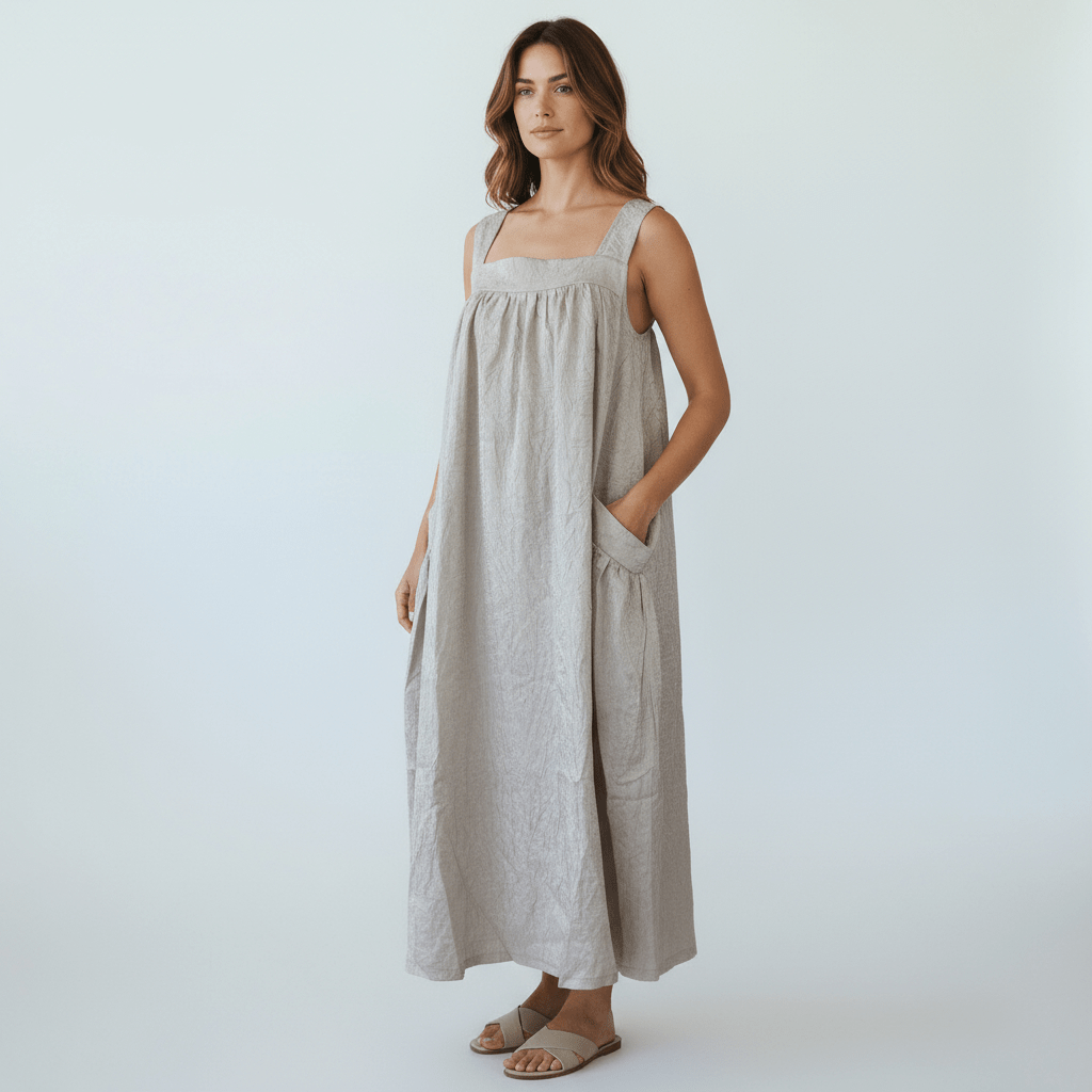 JAYNE SILKY TENCEL BLEND DRESS