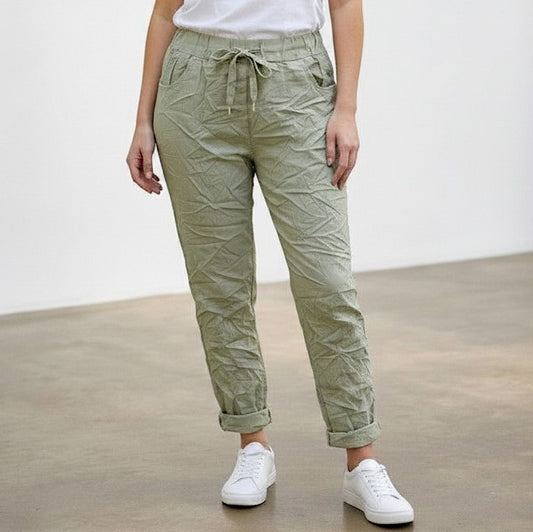 ARMANI COTTON ELASTANE PLUS SIZE PANTS