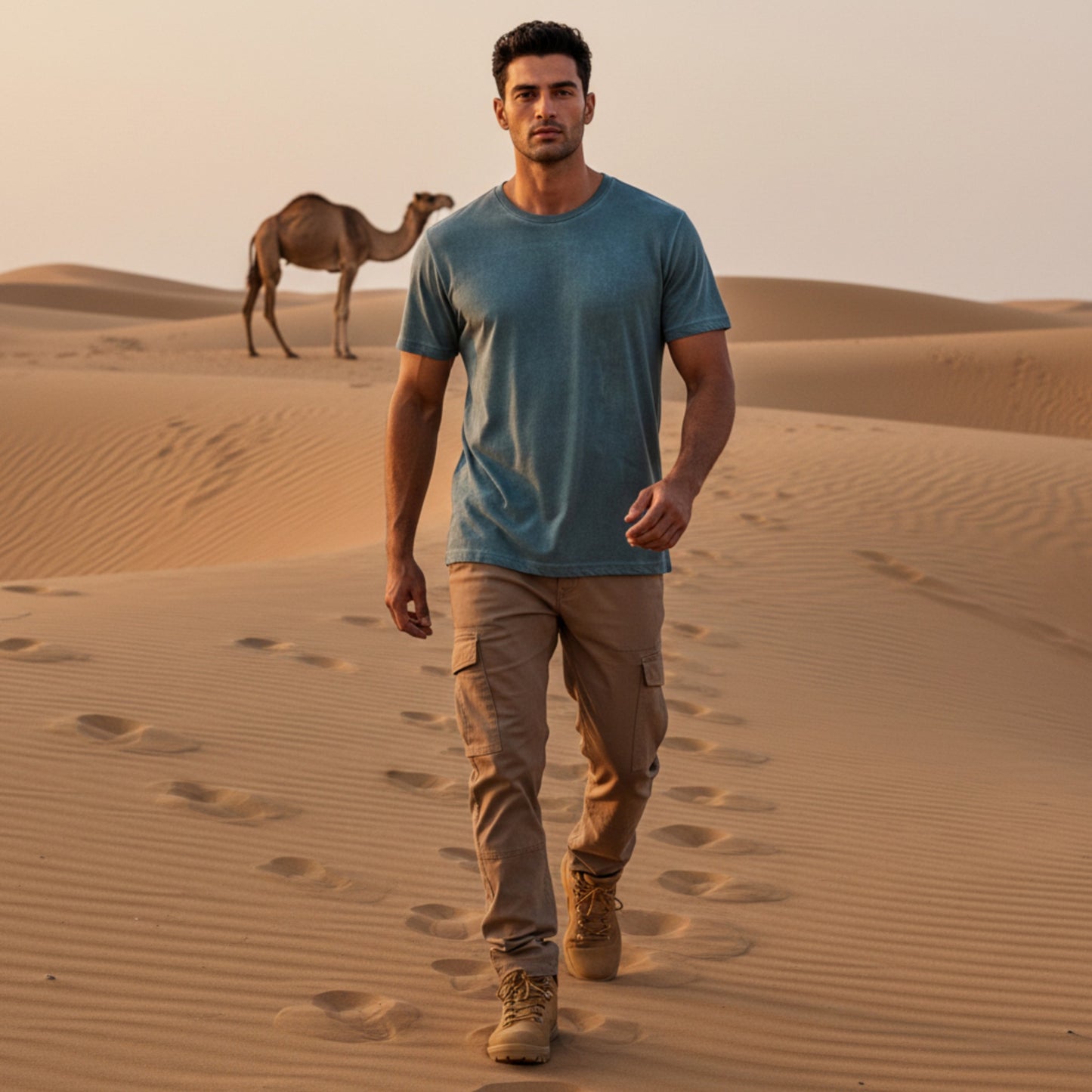 ELIO COTTON PLAIN ROUND NECK T-SHIRTS