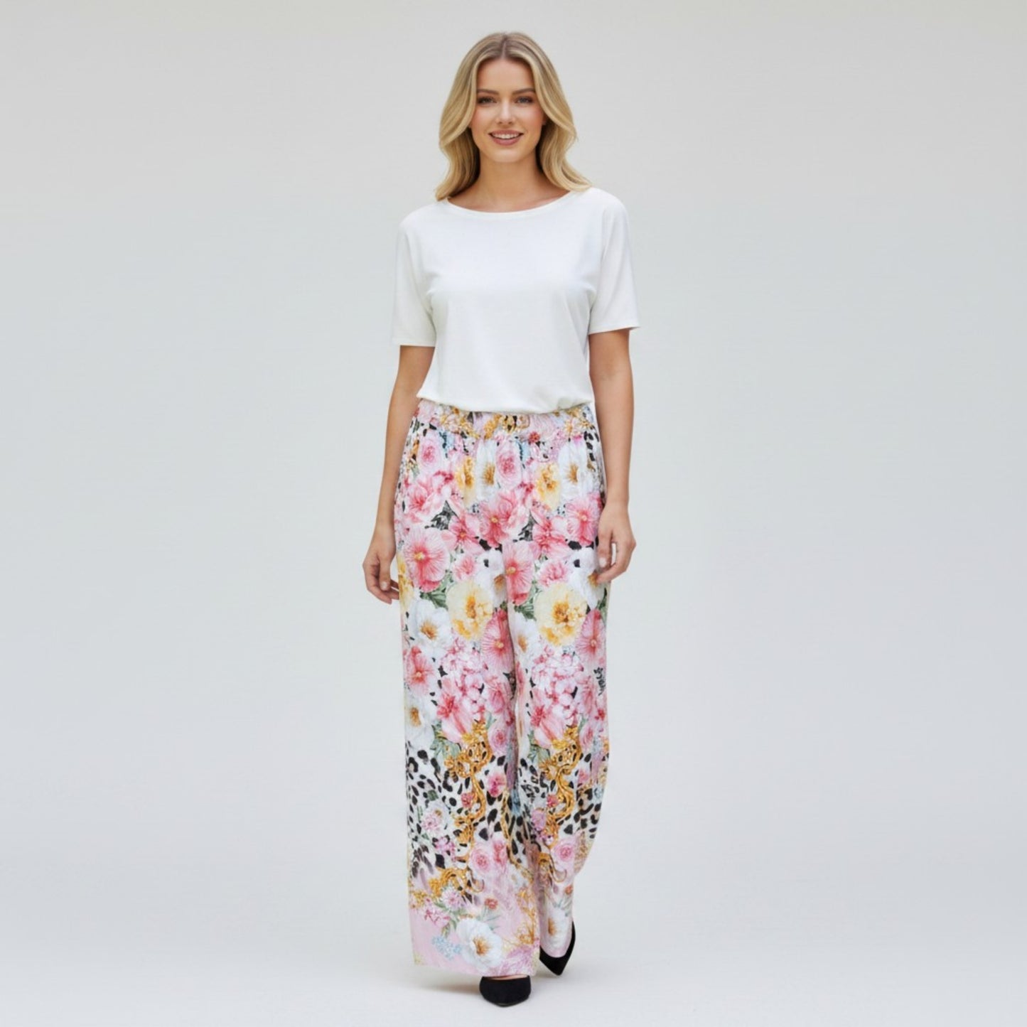 CALANTHA SOFT LINEN BLEND PANTS