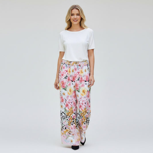 CALANTHA SOFT LINEN BLEND PANTS