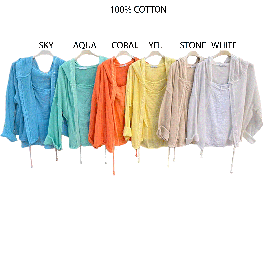 MERCY COTTON NET CARDIGAN SEQ TRIM
