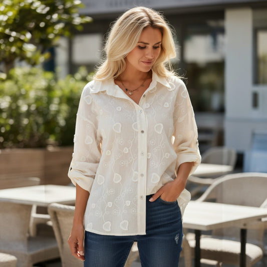 MYA COTTON EMBOIDERY SHIRT