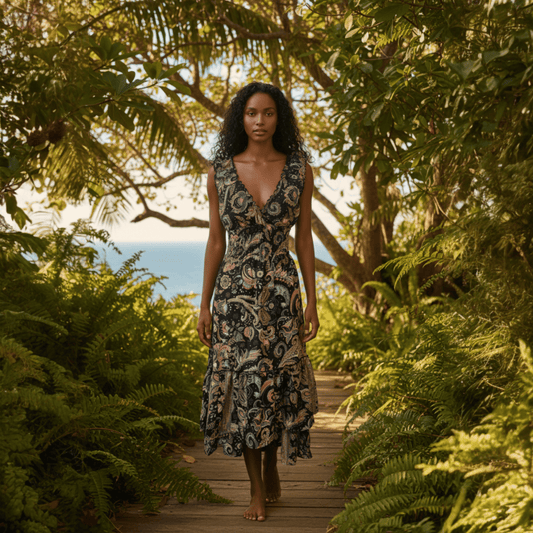 SMOCKING HIGH LOW DRESS