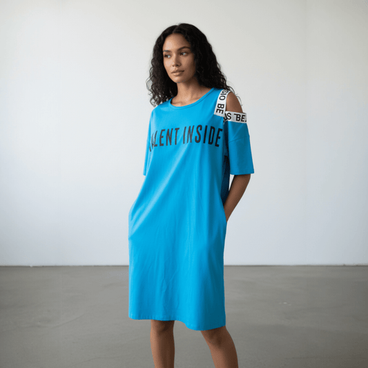 COTTON KNIT TALENT DRESS