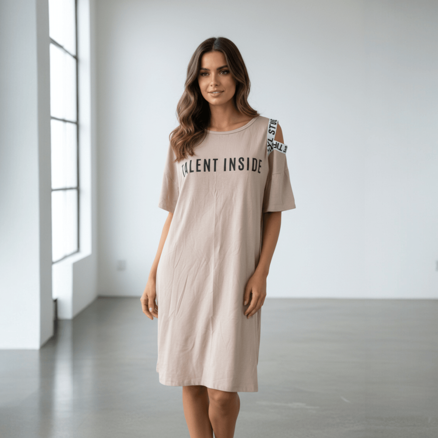 COTTON KNIT TALENT DRESS