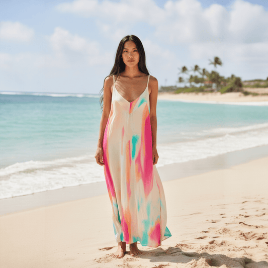 VISCOSE STRAP SUN DRESS