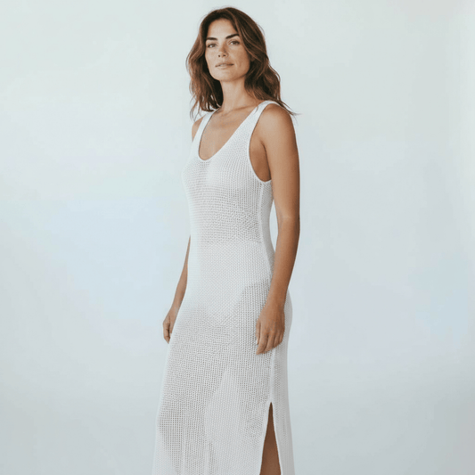 GREER CROCHET LUREX VISCOSE OVER DRESS