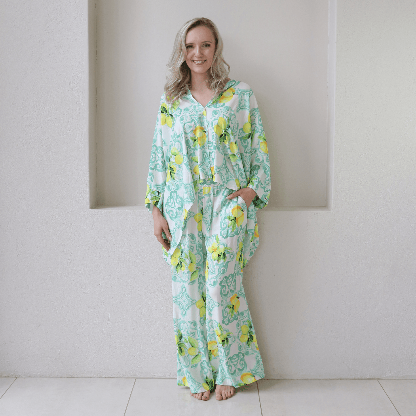 TIRZA SOFT VISCOSE SHIRT PANTS SET