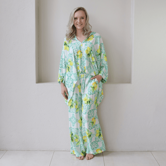 TIRZA SOFT VISCOSE SHIRT PANTS SET