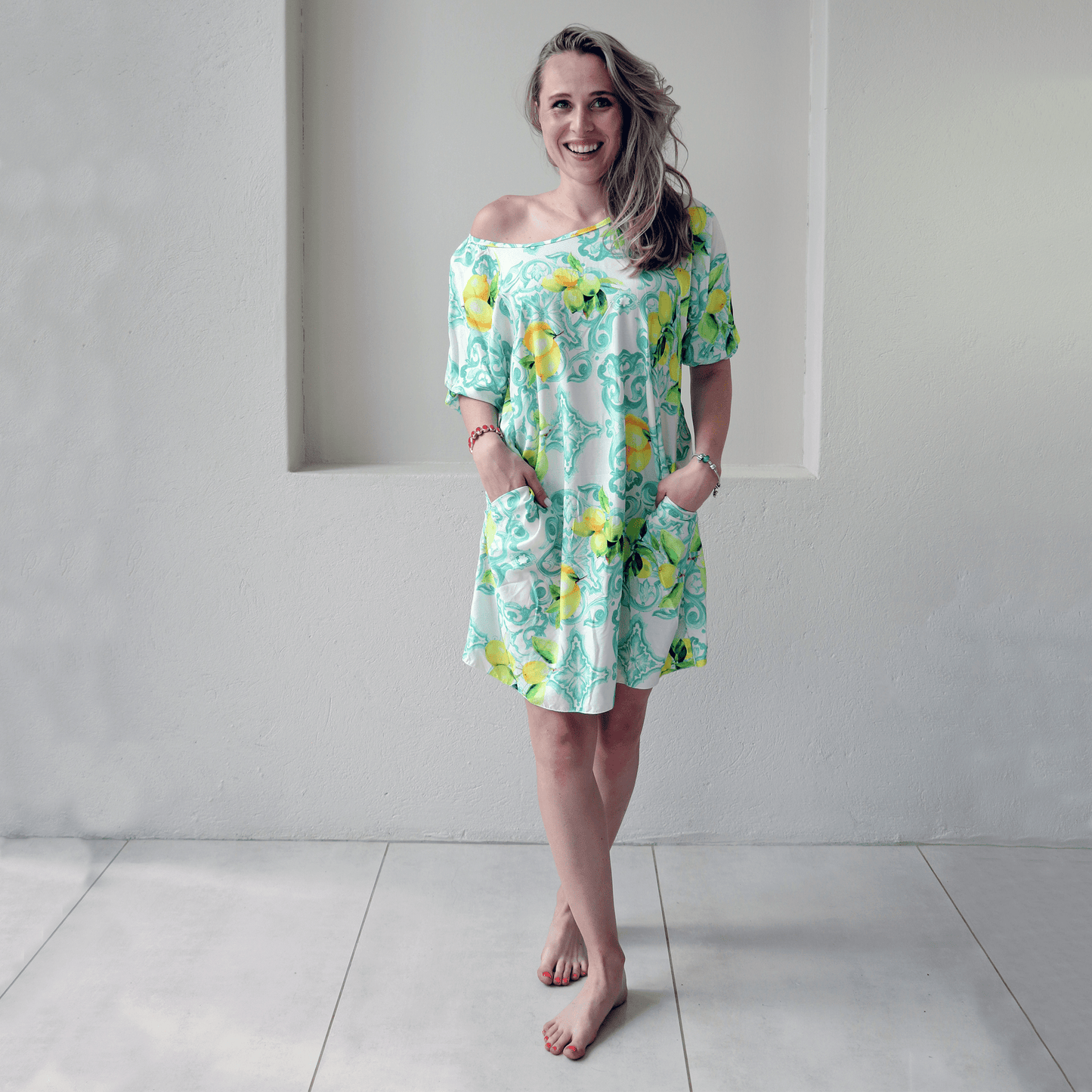 MINTA SOFT VISCOSE PUFF SLEEVE DRESS PACK