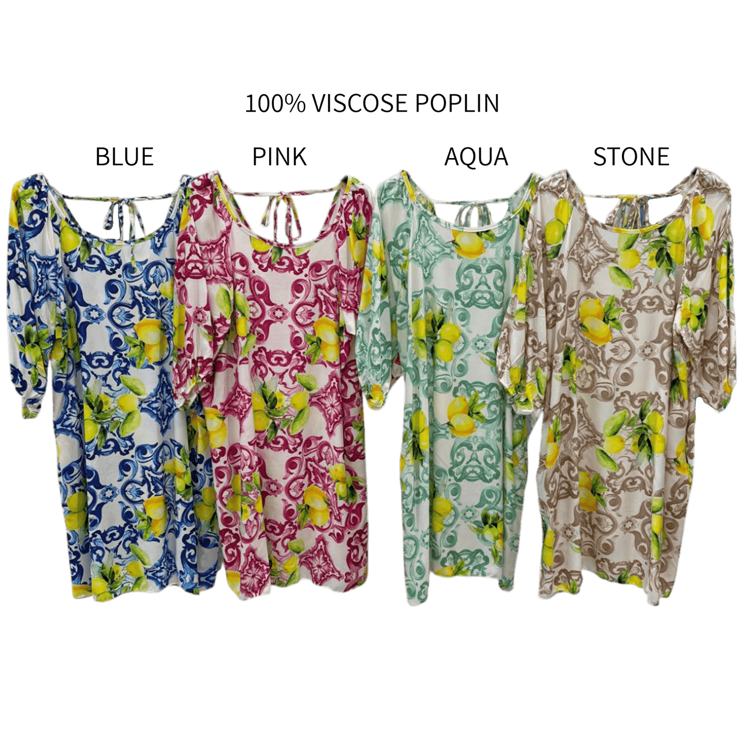 MINTA SOFT VISCOSE PUFF SLEEVE DRESS