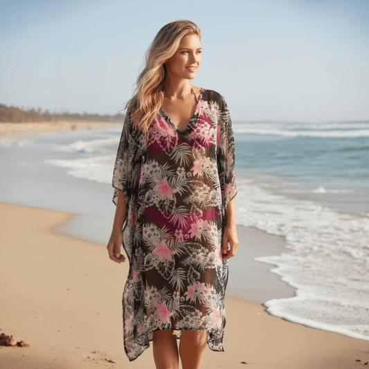 SHORT PRINT GEORGETTE KAFTAN