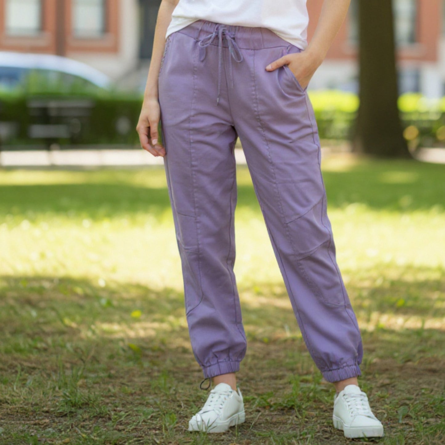 MAEVE VISCOSE ELASTANE PARACHUTE PANTS