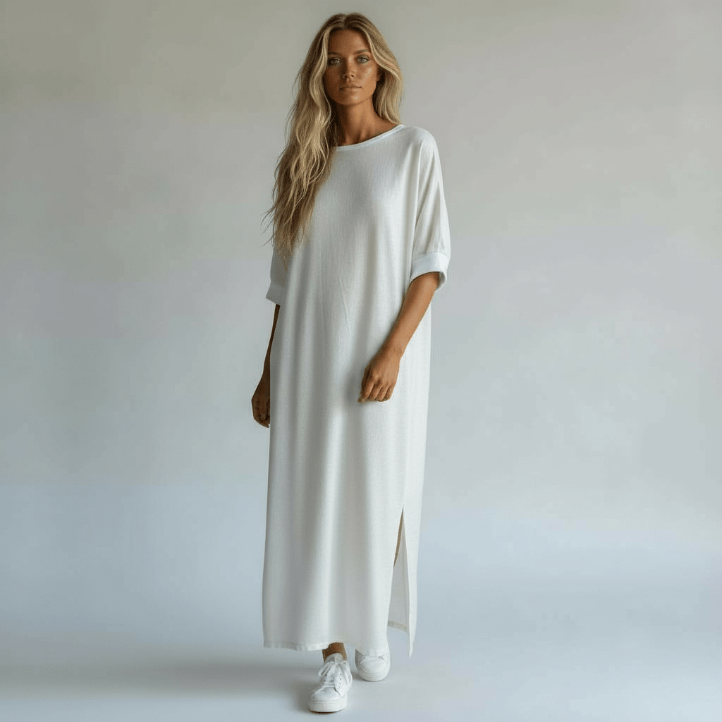 CATALINA LINEN RAGLAN SLEEVE DRESS