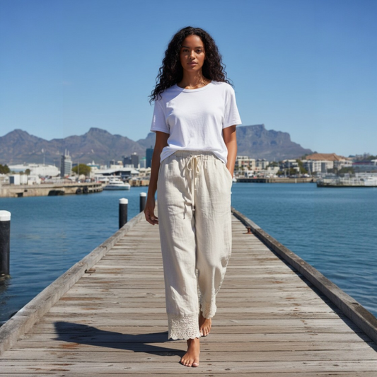 HAYDEN LINEN KNIT LONG PANTS