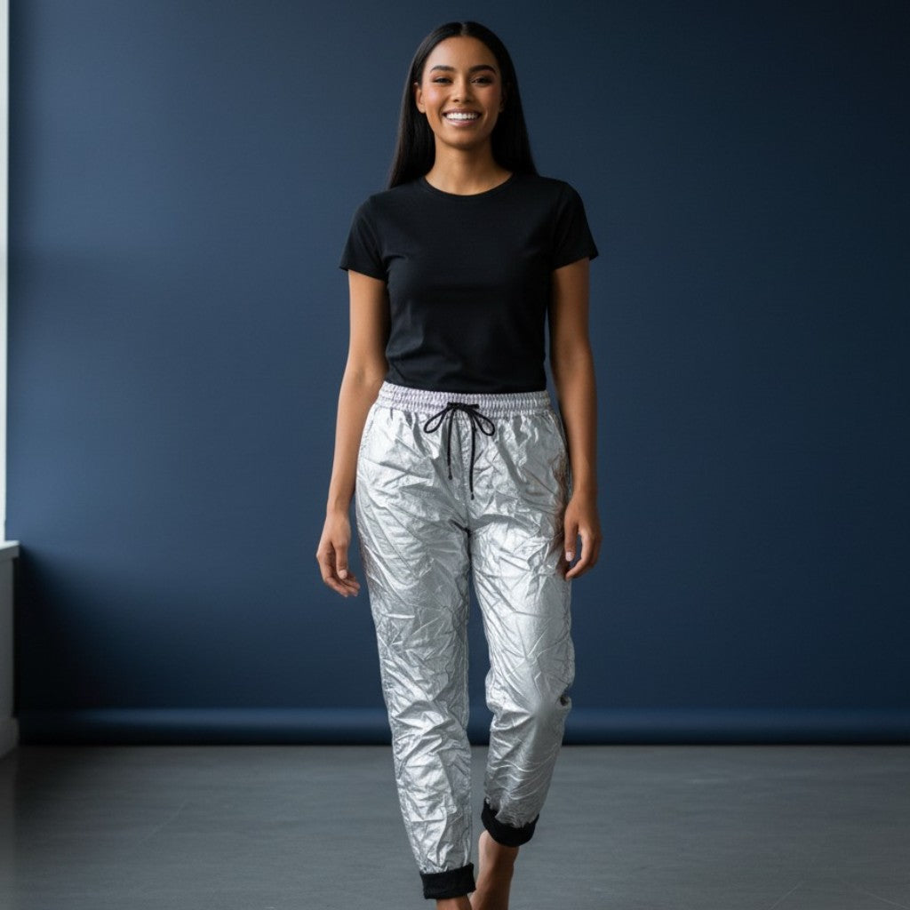 KELSEY LEATHER LOOK PANTS