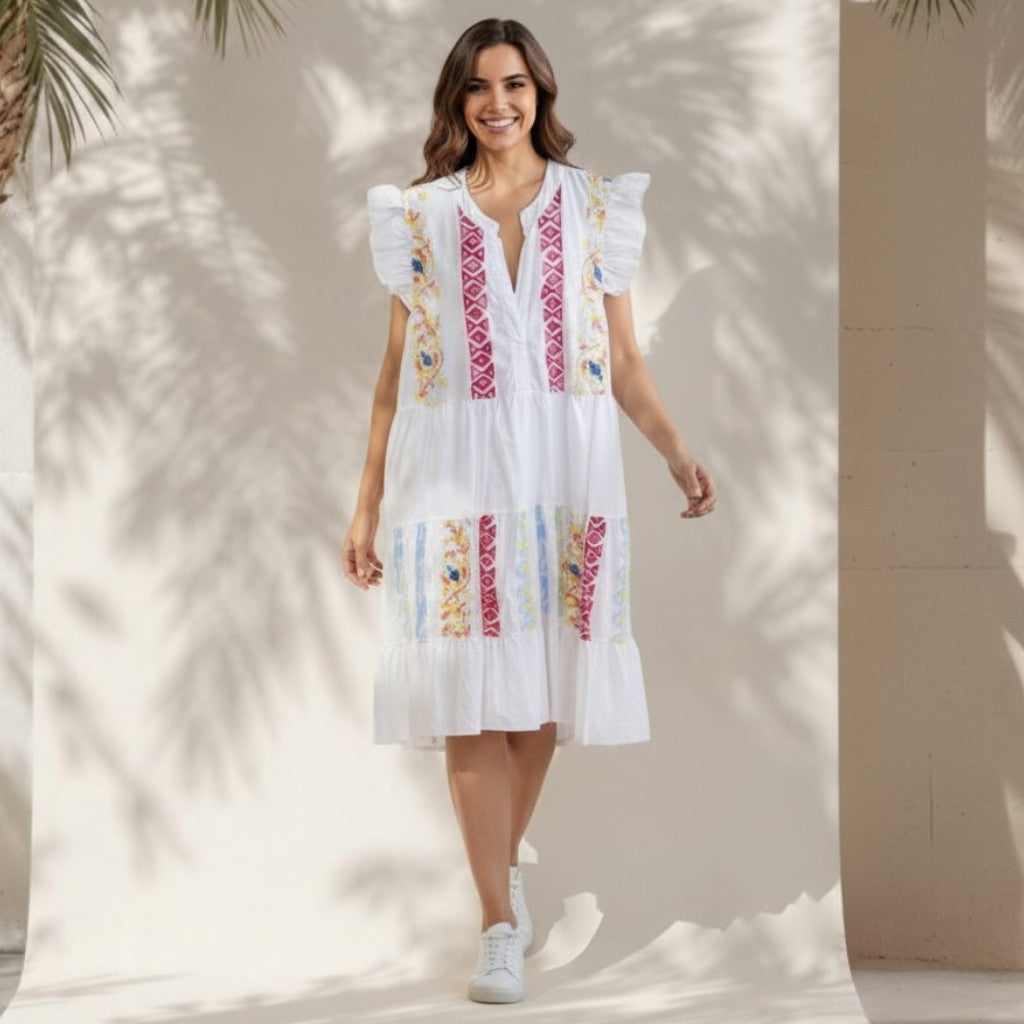 ELLEN COTTON FRILL DRESS