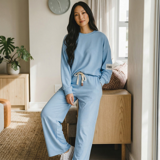 AVIANA SOFT KNIT TRACKSUIT SET