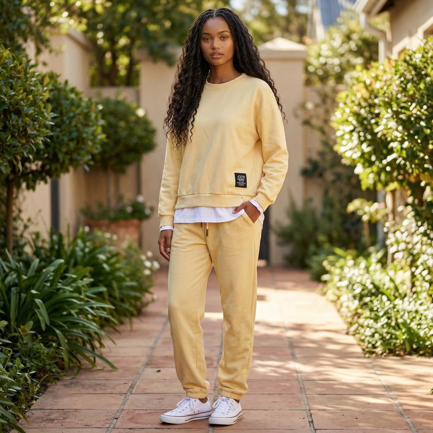 KAITLYN SOFT KNIT LAYER LOOK TRACKSUIT SET