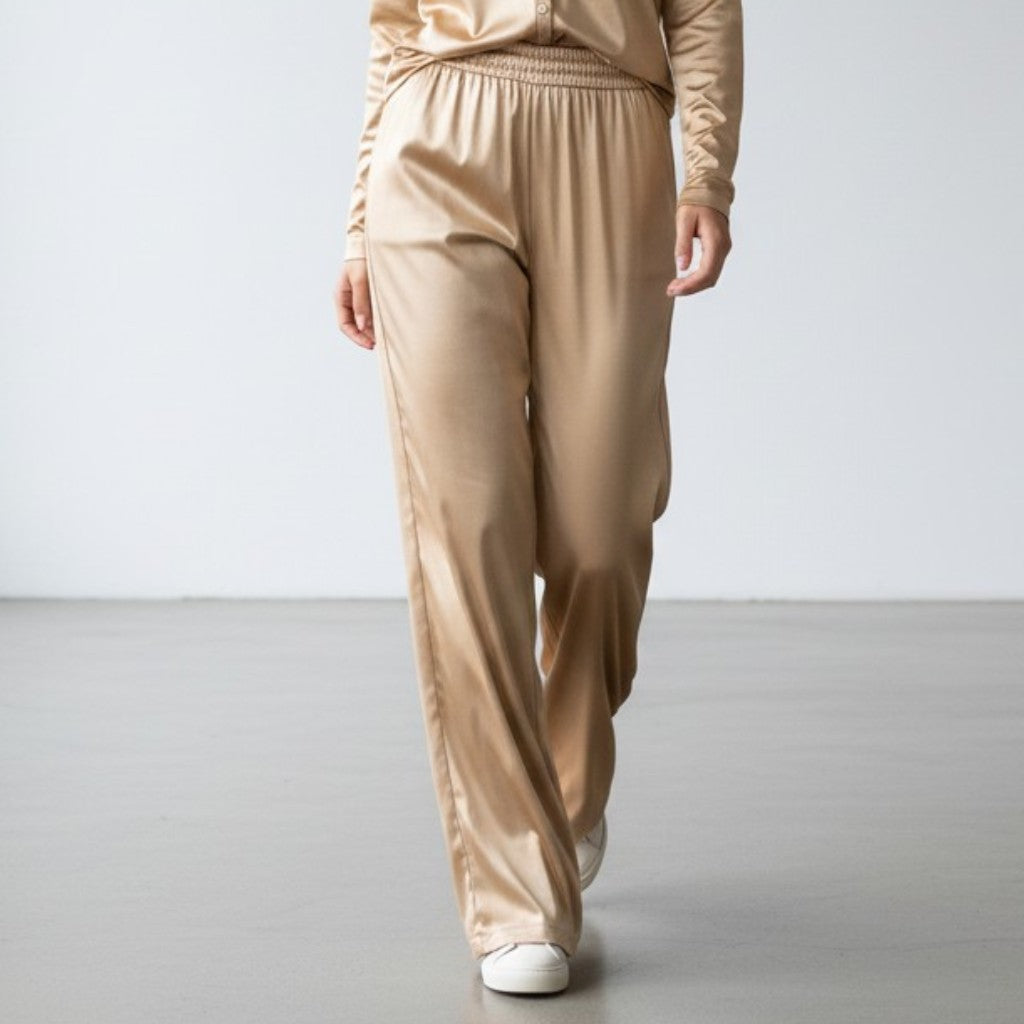 EUGINIE HEAVY SATIN PANTS