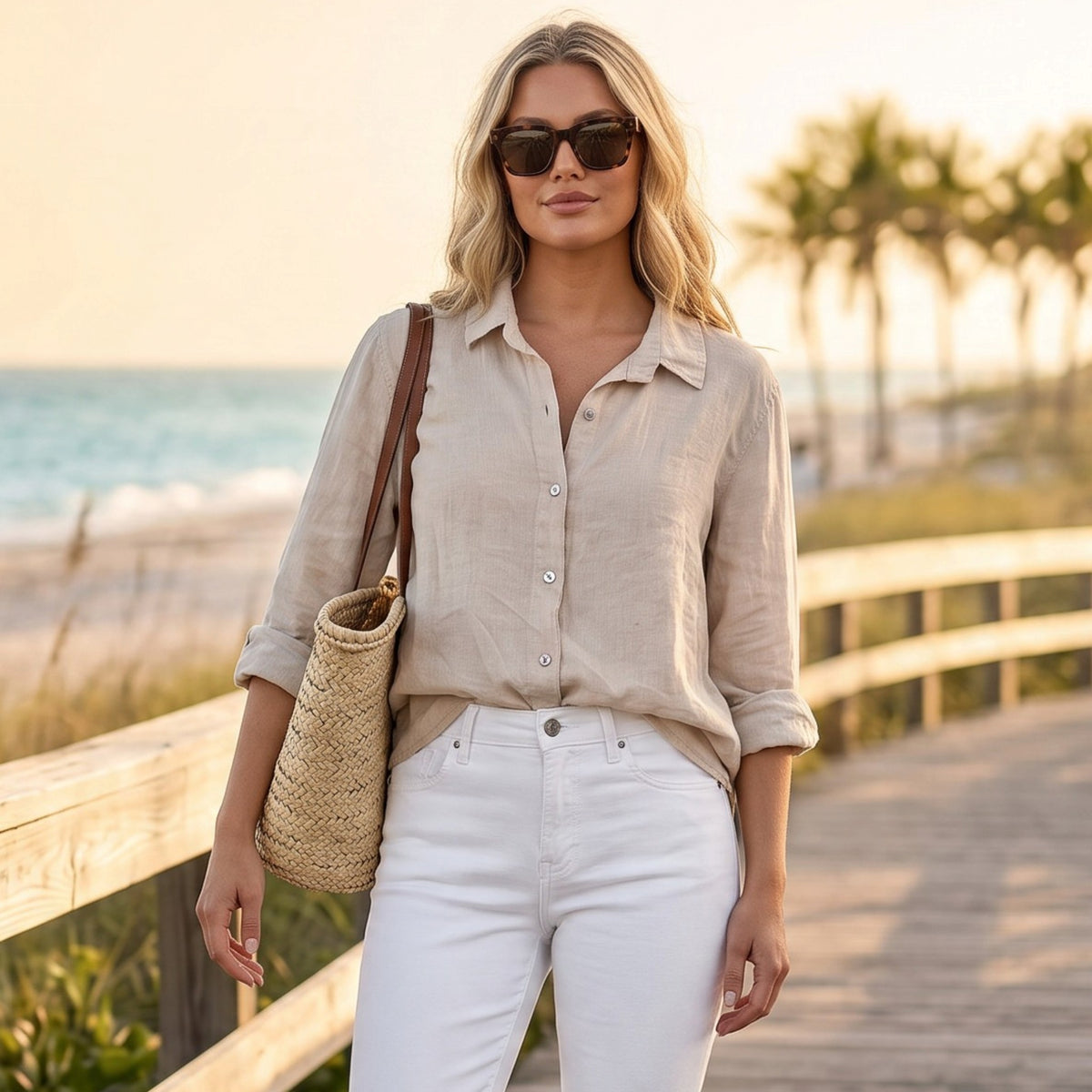 REIGN LINEN CLASSIC SHIRT